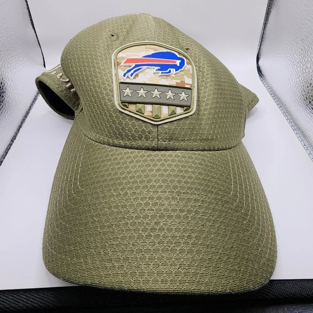 New Era Buffalo Bills NFL Salute to Service Hat Mens‎ Small/Medium Olive Green